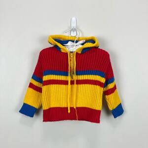 Vintage Doe Spun Colorful Striped Sweater